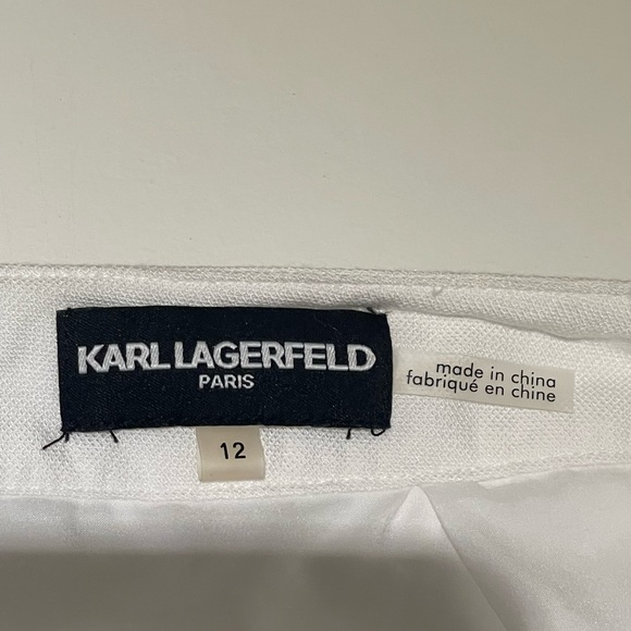 Karl Lagerfeld white skirt with lace details - Picture 4 of 5